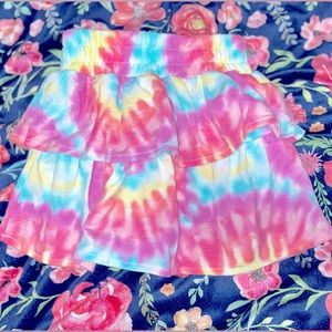 Garanimals tie-dye skirt with built in shorts